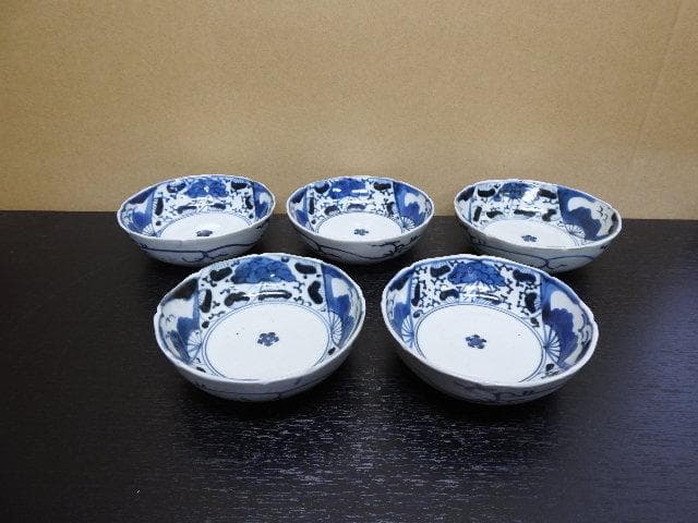 くらわんか皿　五枚　MA55