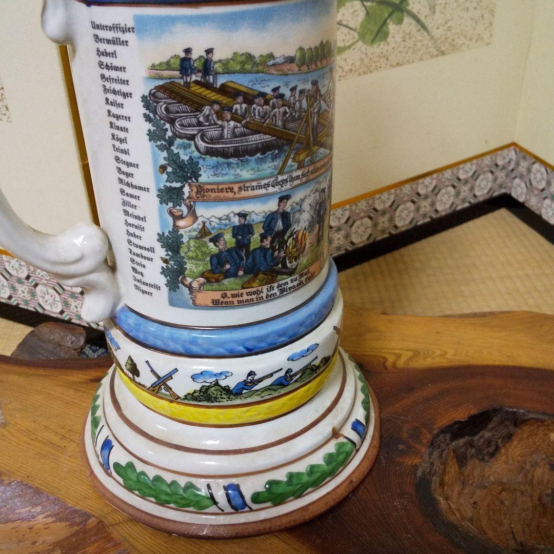 レア 陶器 蓋つきビアカップ ボトルケース