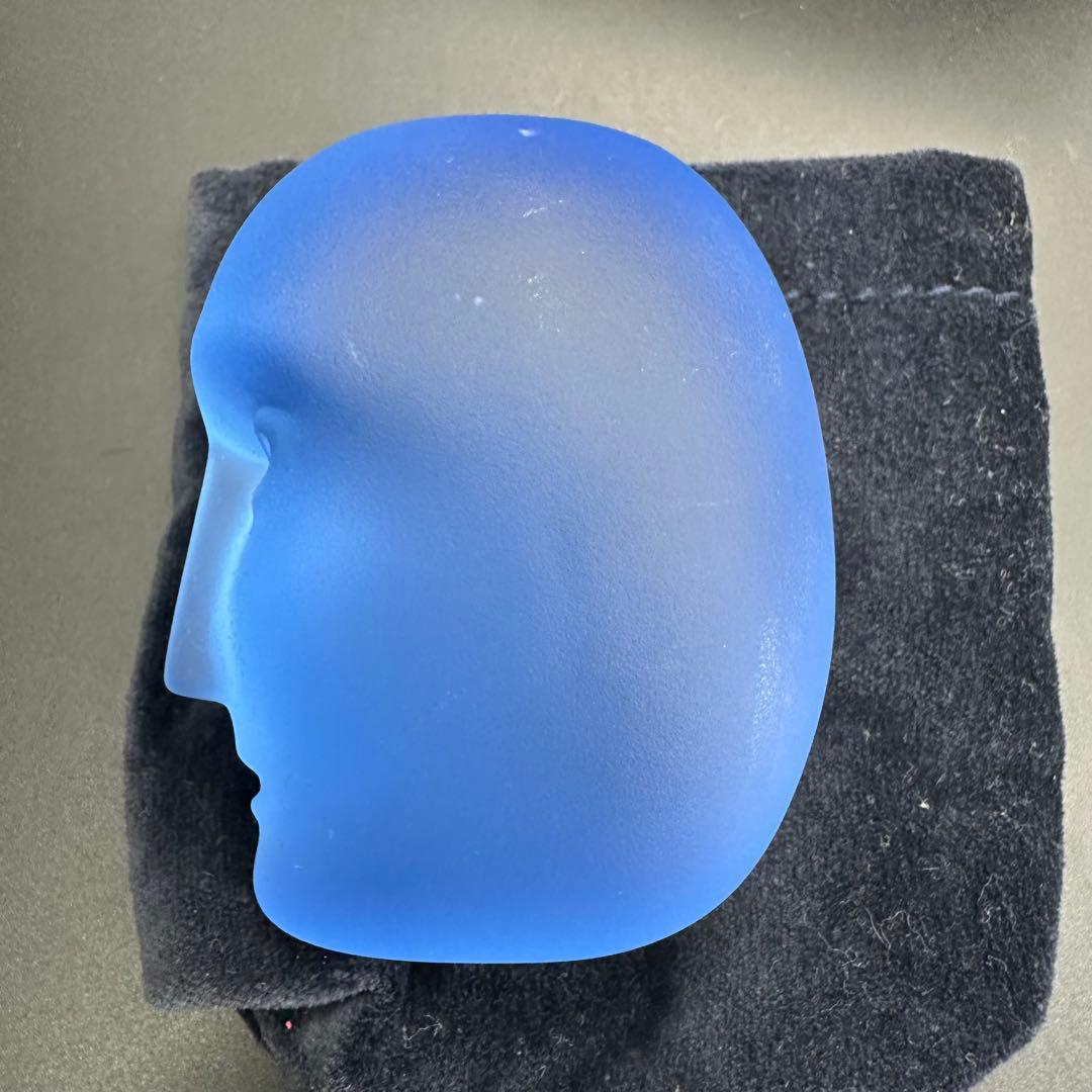 BRAINS Karolina blue青い顔の置物オブジェ