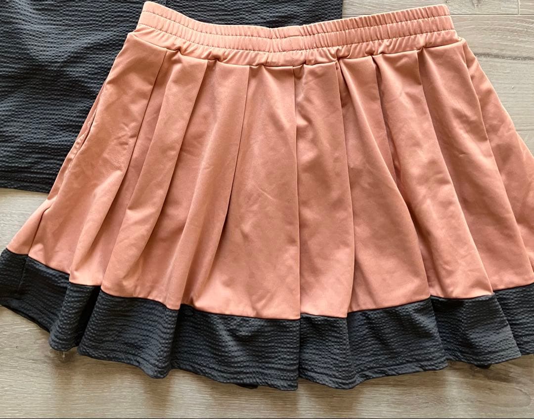 Admiral アドミラルテニスウェアプリーツスコートスカート Mオレンジ