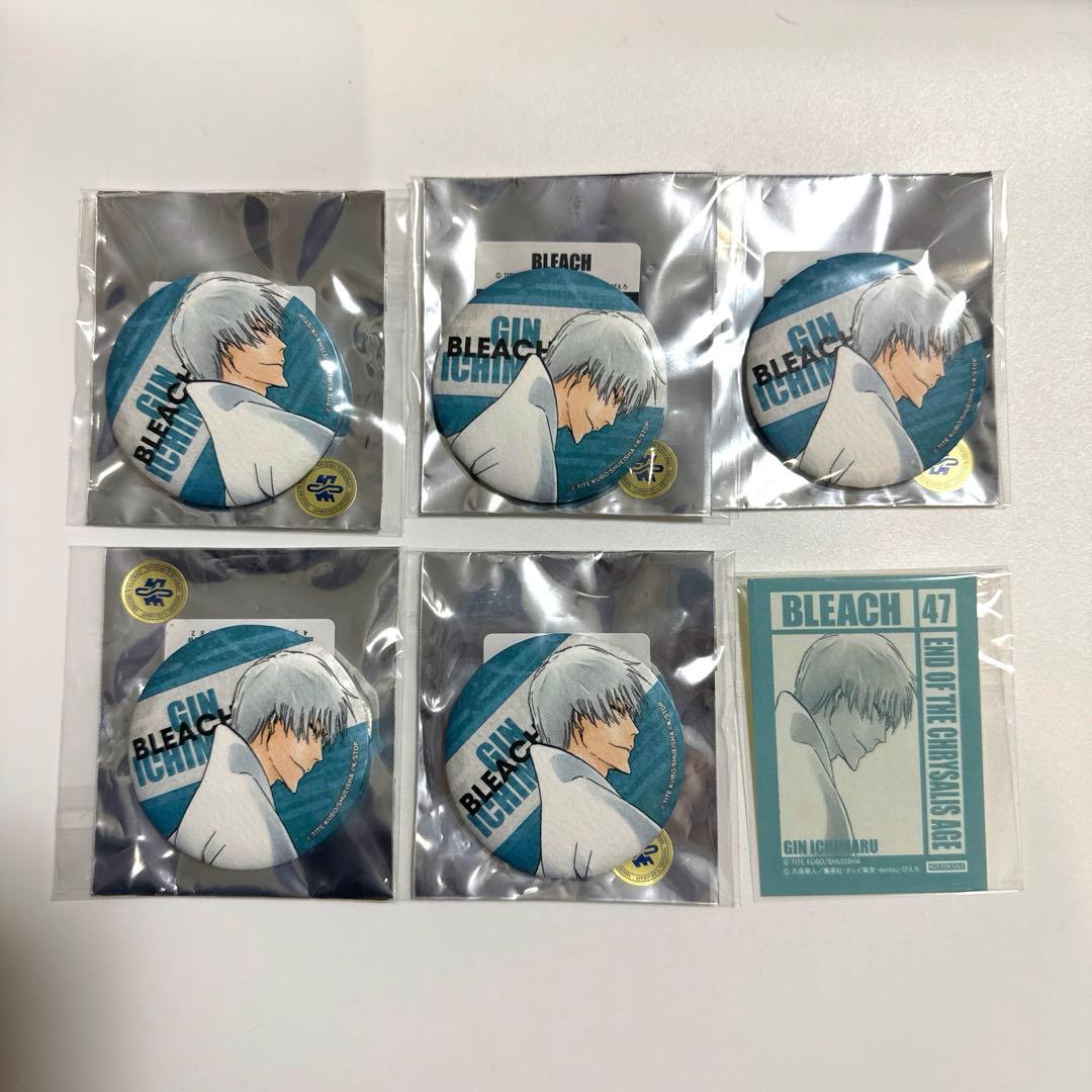 BLEACH 中外カフェ　トレーディング和紙風缶バッジ　市丸ギン