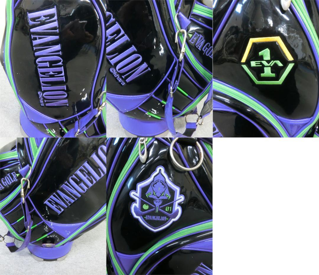 b619 エヴァンゲリオン EVA GOLFゴルフ キャディバッグ 初号機カラー