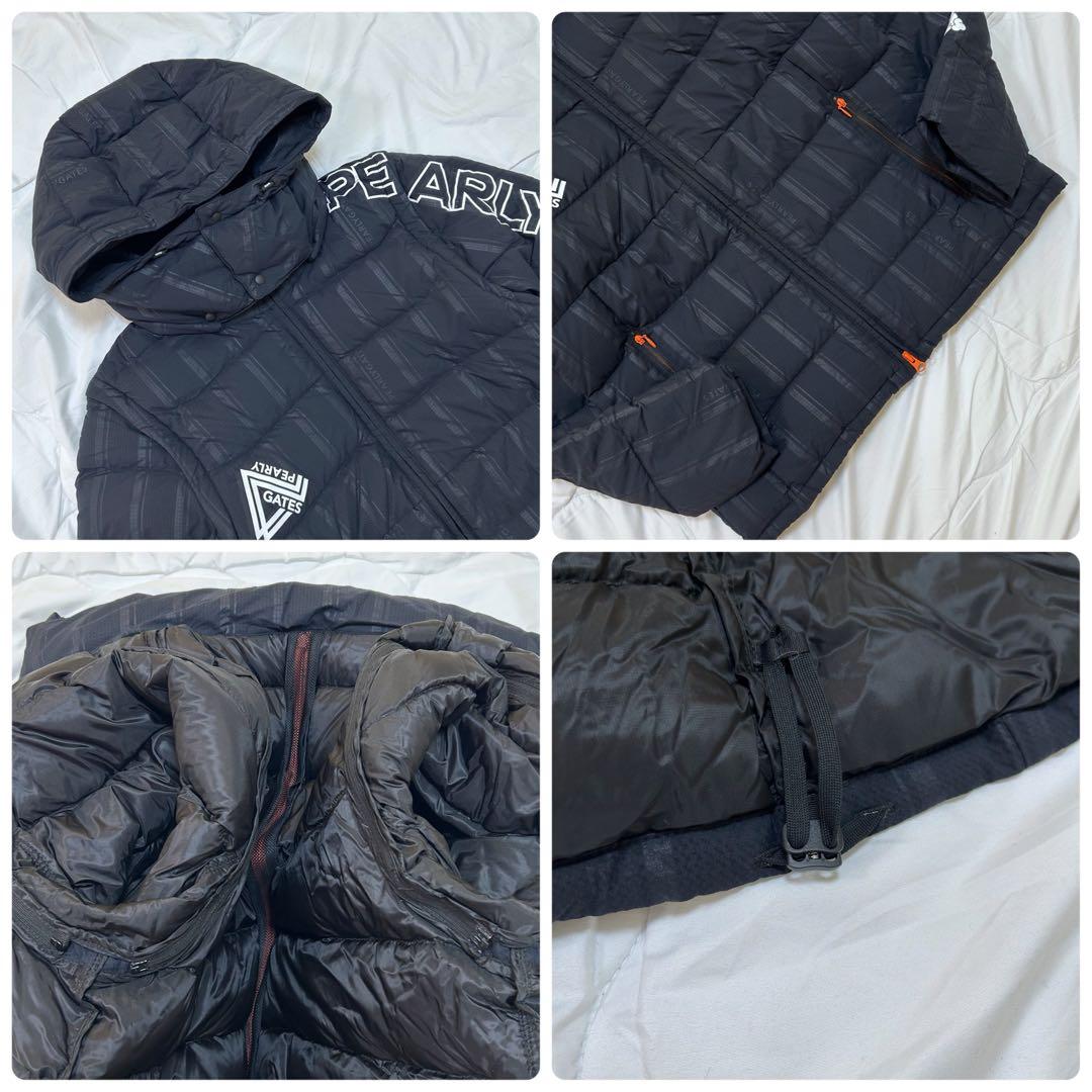 24s PEARLY GATES ストレッチ リボンストライプエンボス ダウン