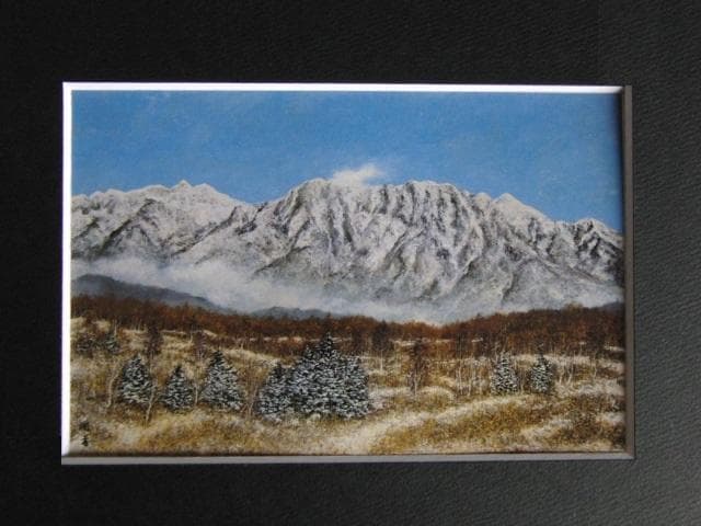 向井潤吉、【山野新雪（長野県上水内郡戸隠村越水）】、希少な額装用画集画