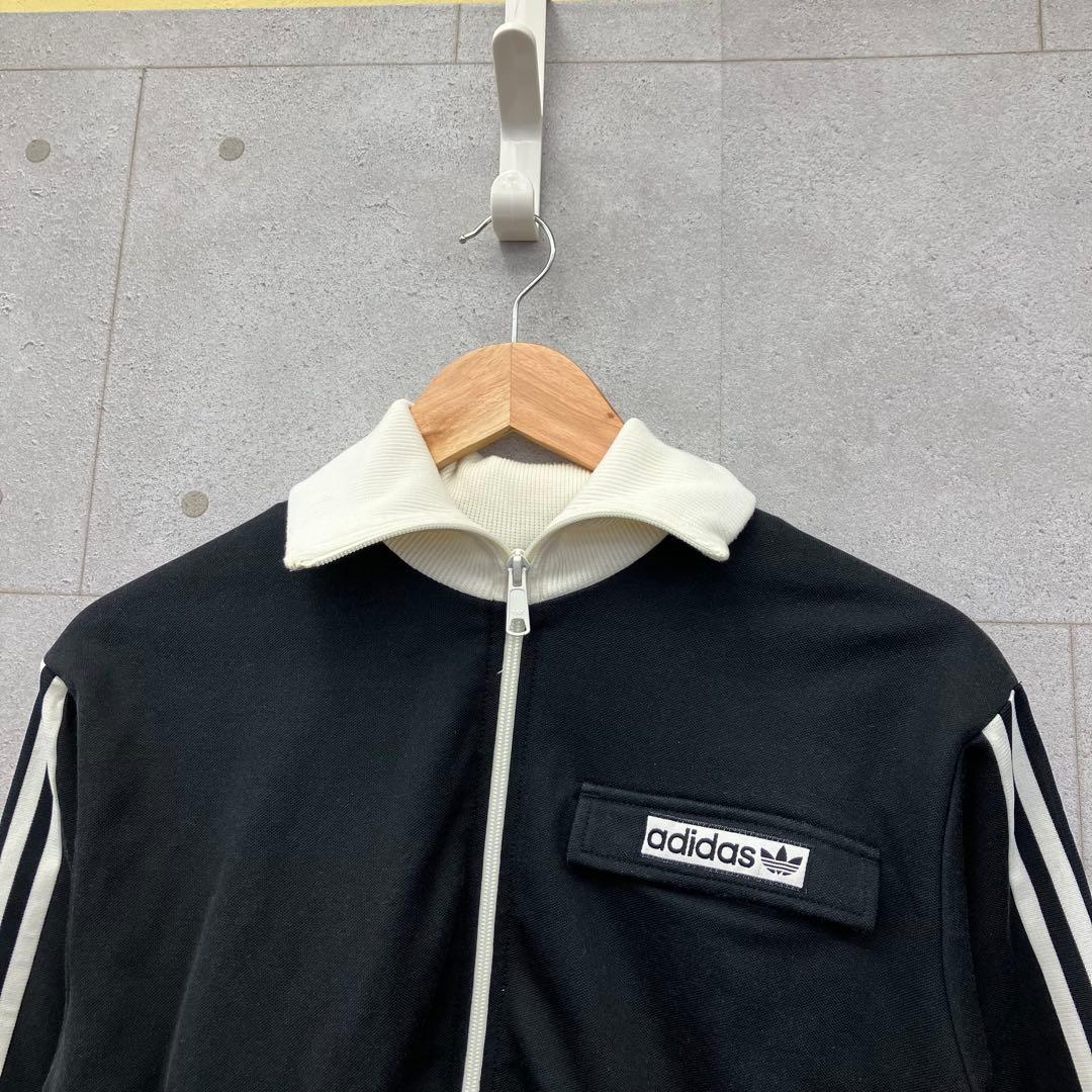 希少 adidas アディダス 00Ｓ ジャージ トラックトップ ハイネック 黒