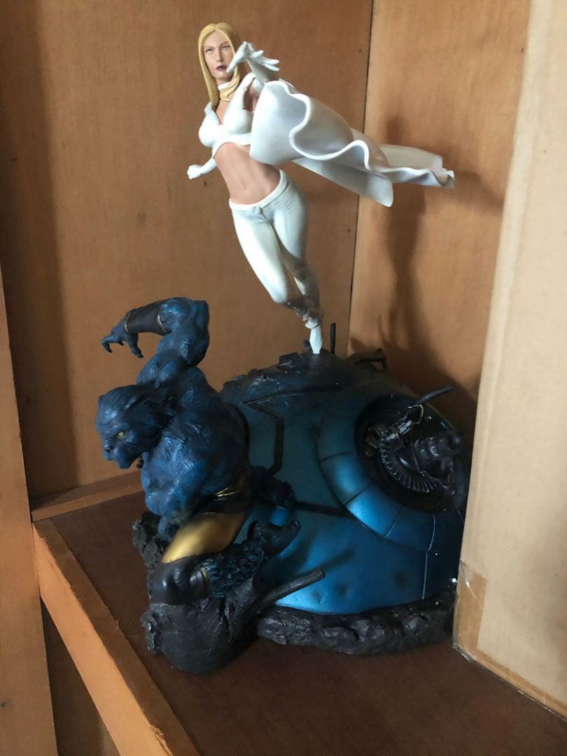 サイドショウ マーベル X- MEN エマ・フロスト＆ビースト スタチュー