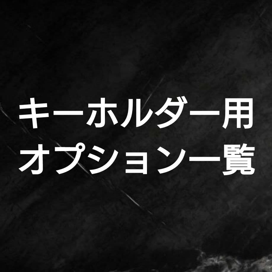 じゃらじゃらキーホルダー、ストラップ、チャーム用オプション　確認　ページ