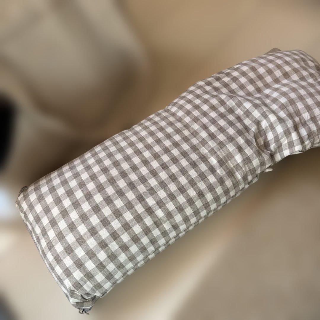 DOUBLE COMMA ベージュキャリーバッグ