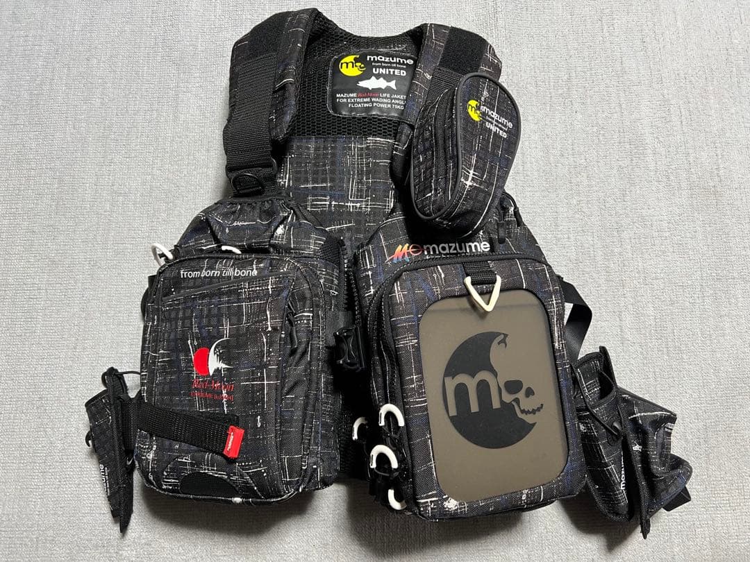 mazume フィッシングベスト ブラック