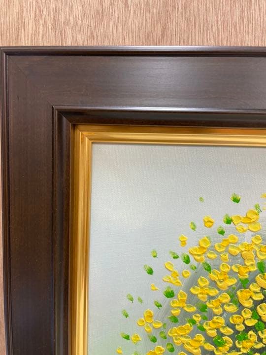 油絵 リームンロー(黄色い花)