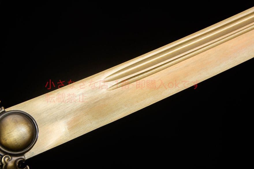 サンゴールド刺繍春刀-高性能マンガン鋼 古兵器 刀装具 日本刀 模造刀 居合刀