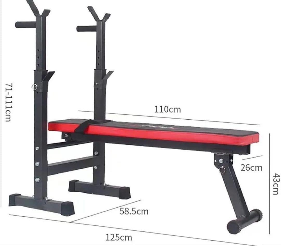 ⭐️新品⭐️トレーニングベンチ 多機能ウェイトリフティングベッド 折りたたみ式