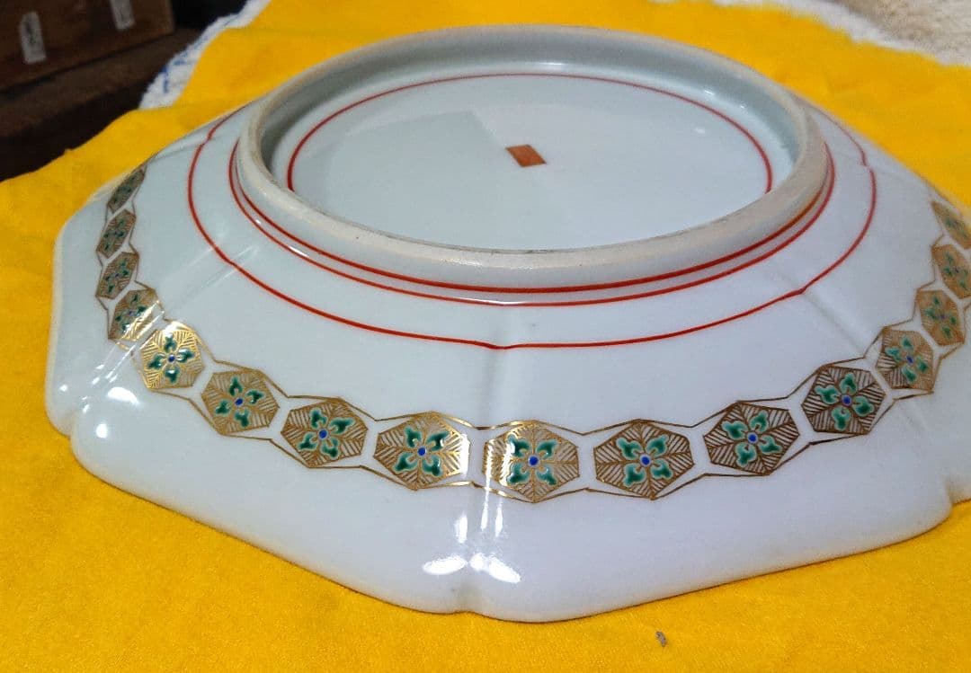 九谷焼上出喜山作飾皿A481