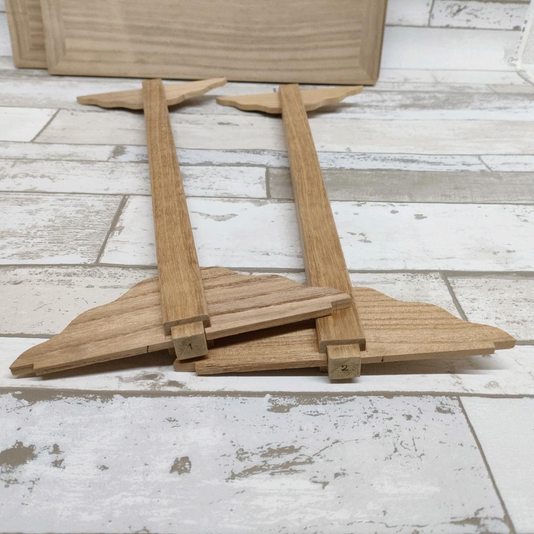 K86 茶道具 四方棚 利休好写 幸斎 組立 桐木地 タナピタット付