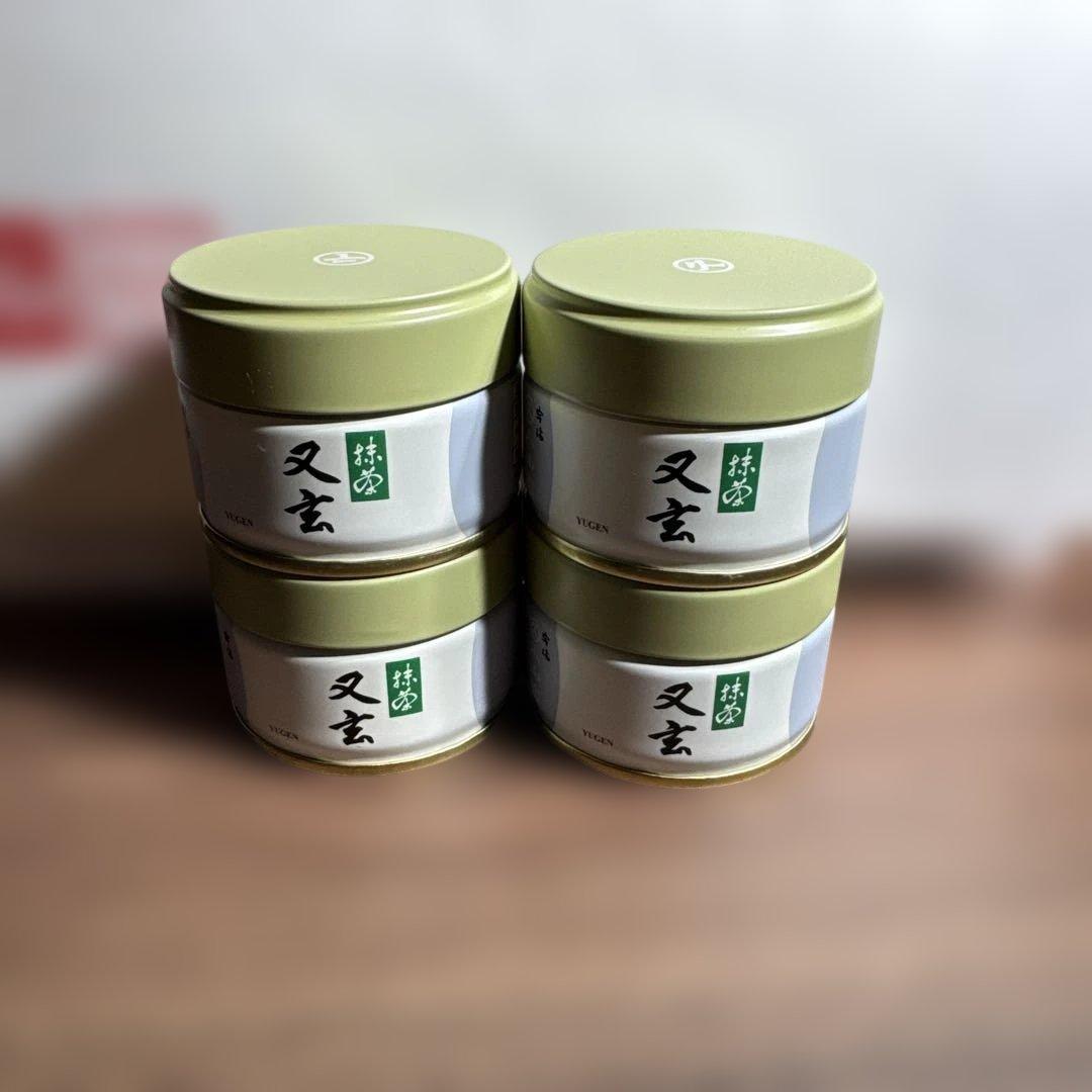 又玄 20g丸久小山園　抹茶 4個セット缶入り　賞味期限20260804