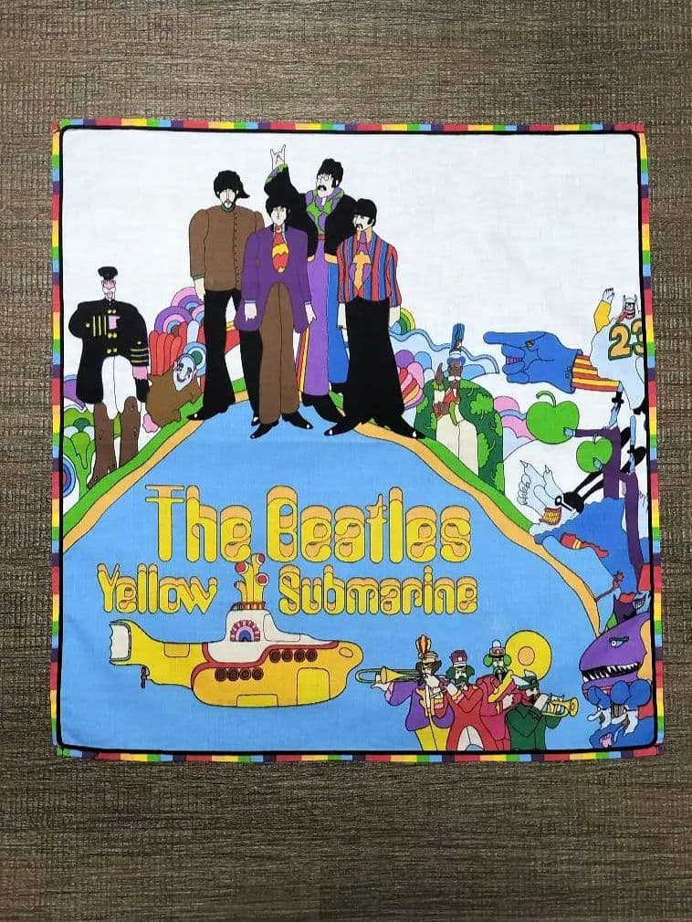 The Beatles タンブラー イエローサブマリン ヴィンテージ ハンカチ付