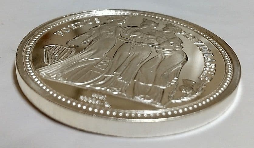 希少 スリーグレイセス ジョージ3世 ピエフォー 銀メッキ  メダル