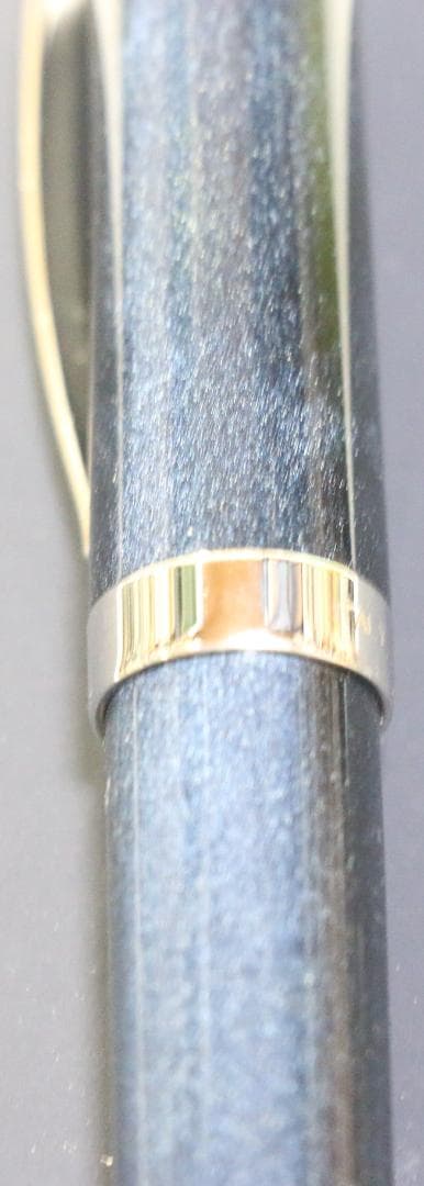 超貴重オマス シルバートリム万年筆（１４Ｋ・Ｍ・吸入式） 　黒／青柄