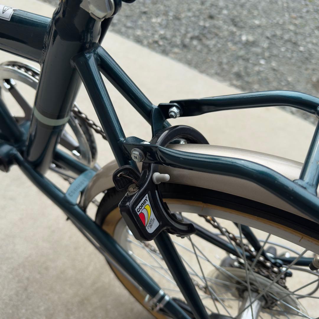 CAPTAIN STAG 折りたたみ自転車 ダークグリーン