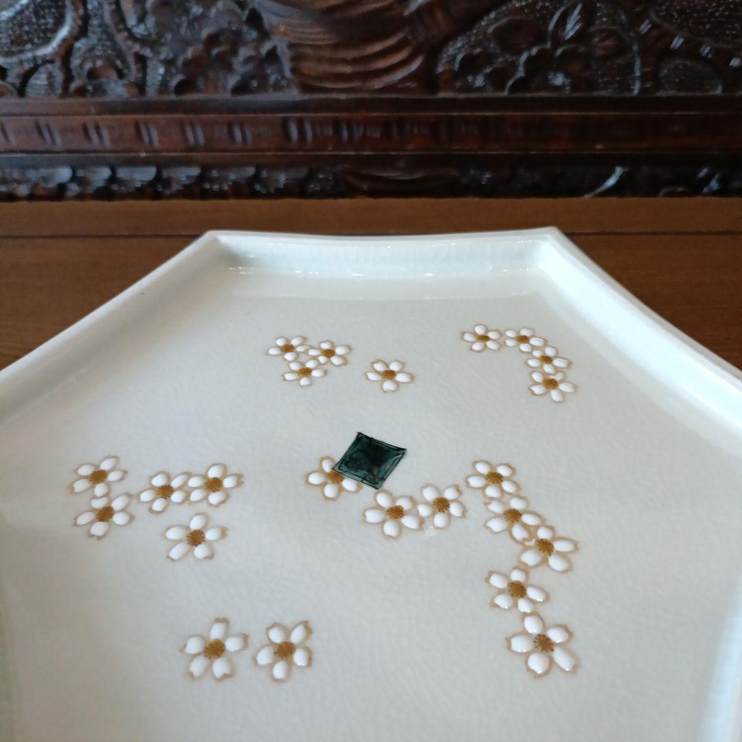 新価格◆九谷焼 伝統工芸士 ◆宮本晄オリジナル作品◆ 飾鉢◆◆春景色◆◆