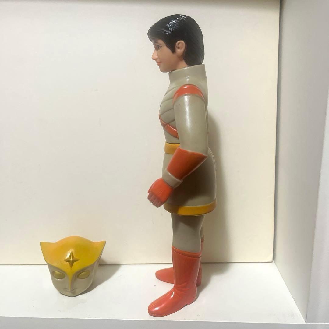 ブルマァク製 トリプルファイター オレンジファイター ソフビ フィギュア 当時物