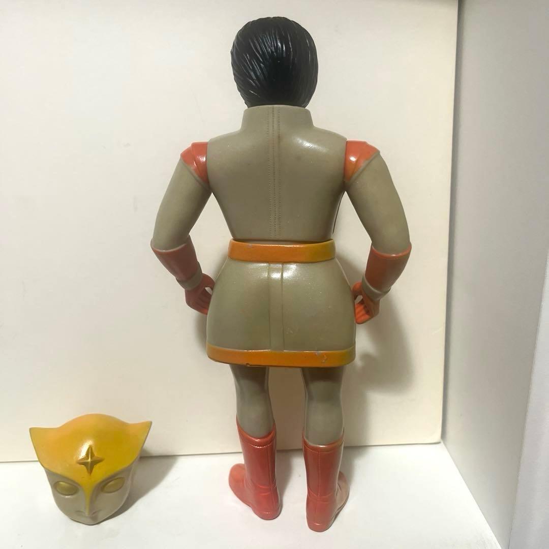 ブルマァク製 トリプルファイター オレンジファイター ソフビ フィギュア 当時物