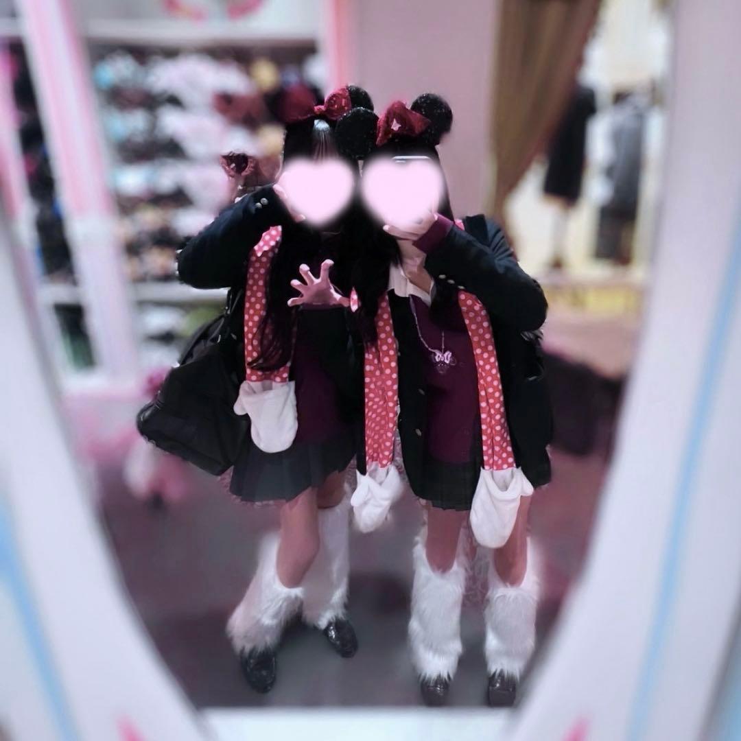 ミニーマウスマフラーキャップ