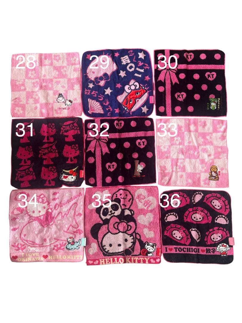ハローキティ ハンカチ　まとめ売り　84点　バラ売り可