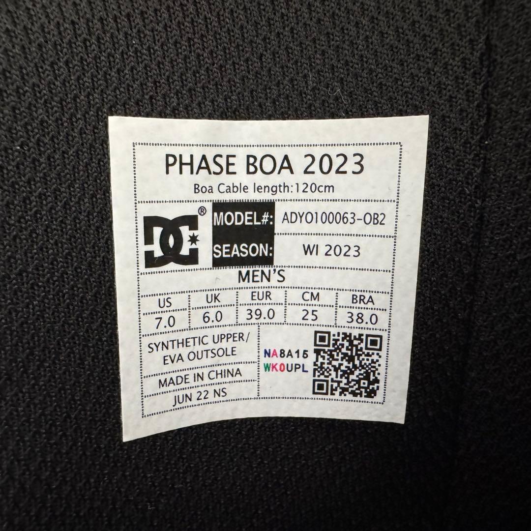 未使用品／軽量／DC／PHASE BOA 2023／25.0センチ