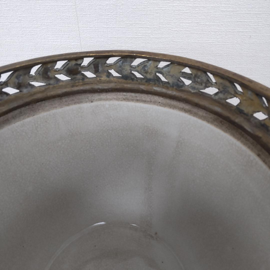 飾り壷　中国古玩　釉裏紅　インテリア　骨董風