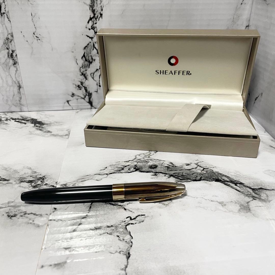 ☆超美品☆ SHEAFFER レガシーヘリテージ万年筆　ブラック ペン先18K