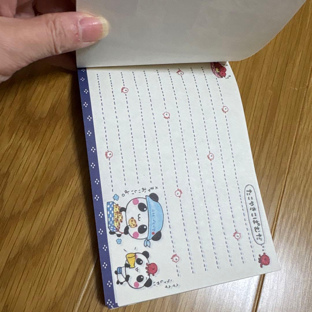 と*ん様 平成レトロ 当時物 たこ焼きこぱむだ パンダメモ用紙 100シート 1