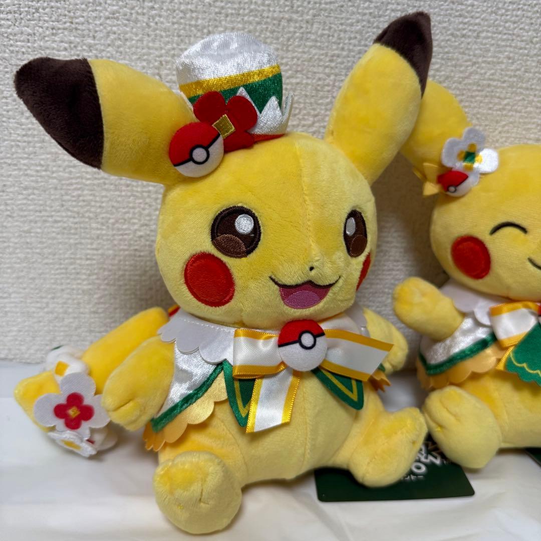 ポケパーク カントー 限定品 ピカチュウ ぬいぐるみ カーニバル衣装 セット