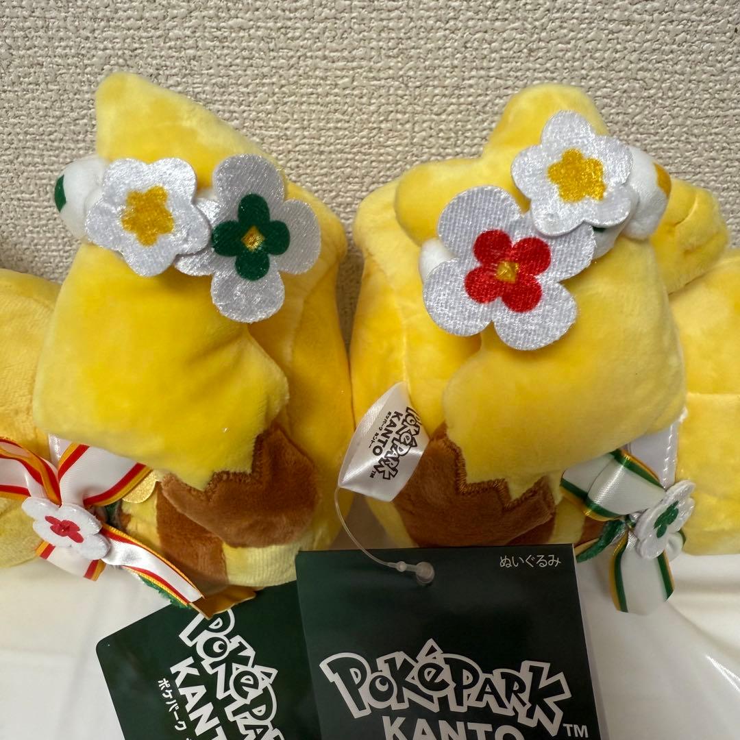 ポケパーク カントー 限定品 ピカチュウ ぬいぐるみ カーニバル衣装 セット