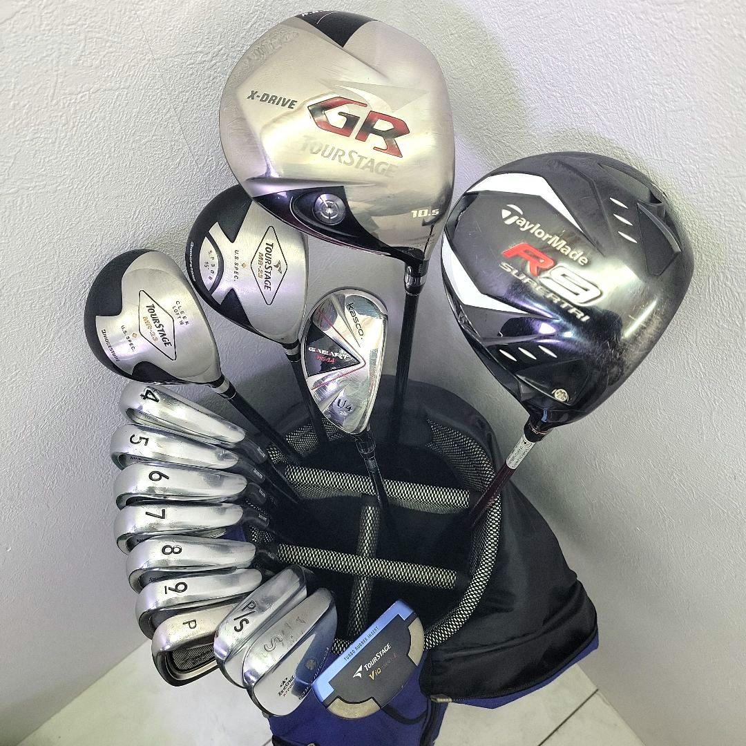 (1077)⛳ブリヂストンゴルフクラブセット　初心者男性用ゴルフクラブ