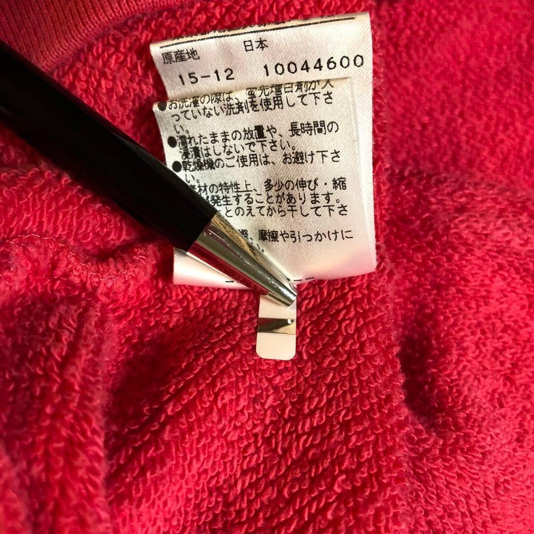 パーリーゲイツ ダブルジップ パーカー 日本製 レッド系 サイズ