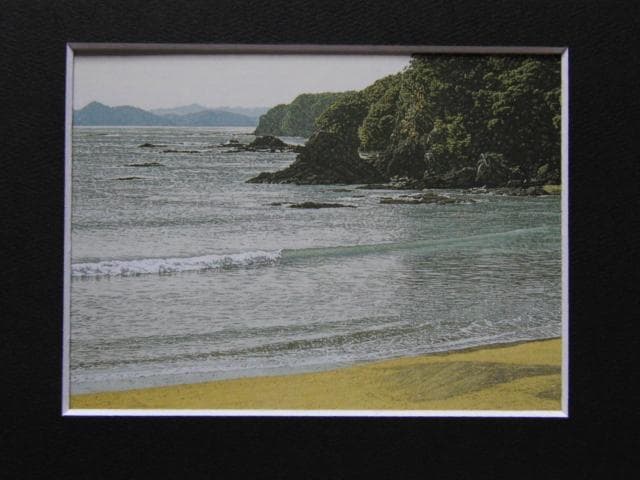 牛尾武、【鯖瀬】、希少な額装用画集より、新品額装付、状態良好