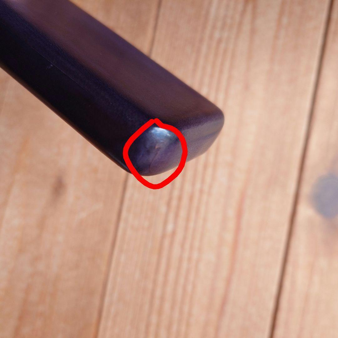 ガンゾGANZO　レザー3本差ペンケース　紫紺