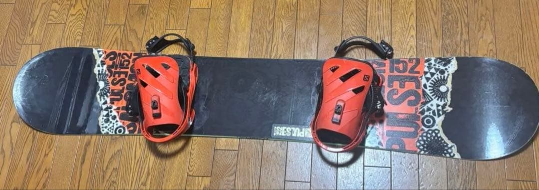 スノーボード 2点セット ビンディング 板 152cm ビンディング サロモン