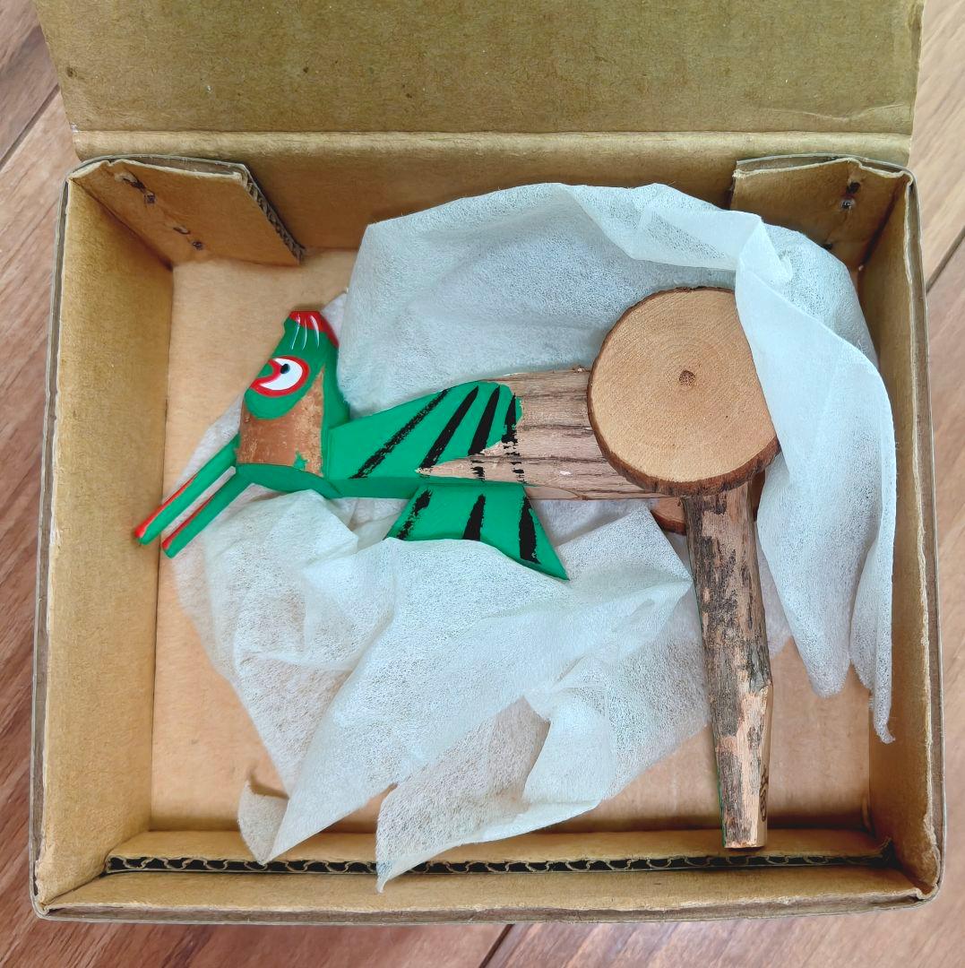 杵島山一刀彫　大八車　竜