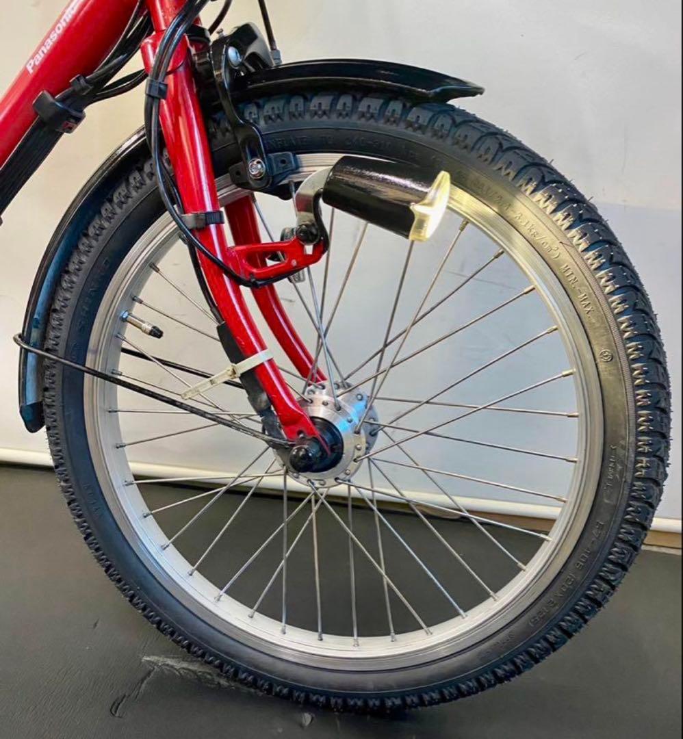 1年保証 送料無料　新型　パナソニック　ギュットミニ　赤色　電動アシスト自転車