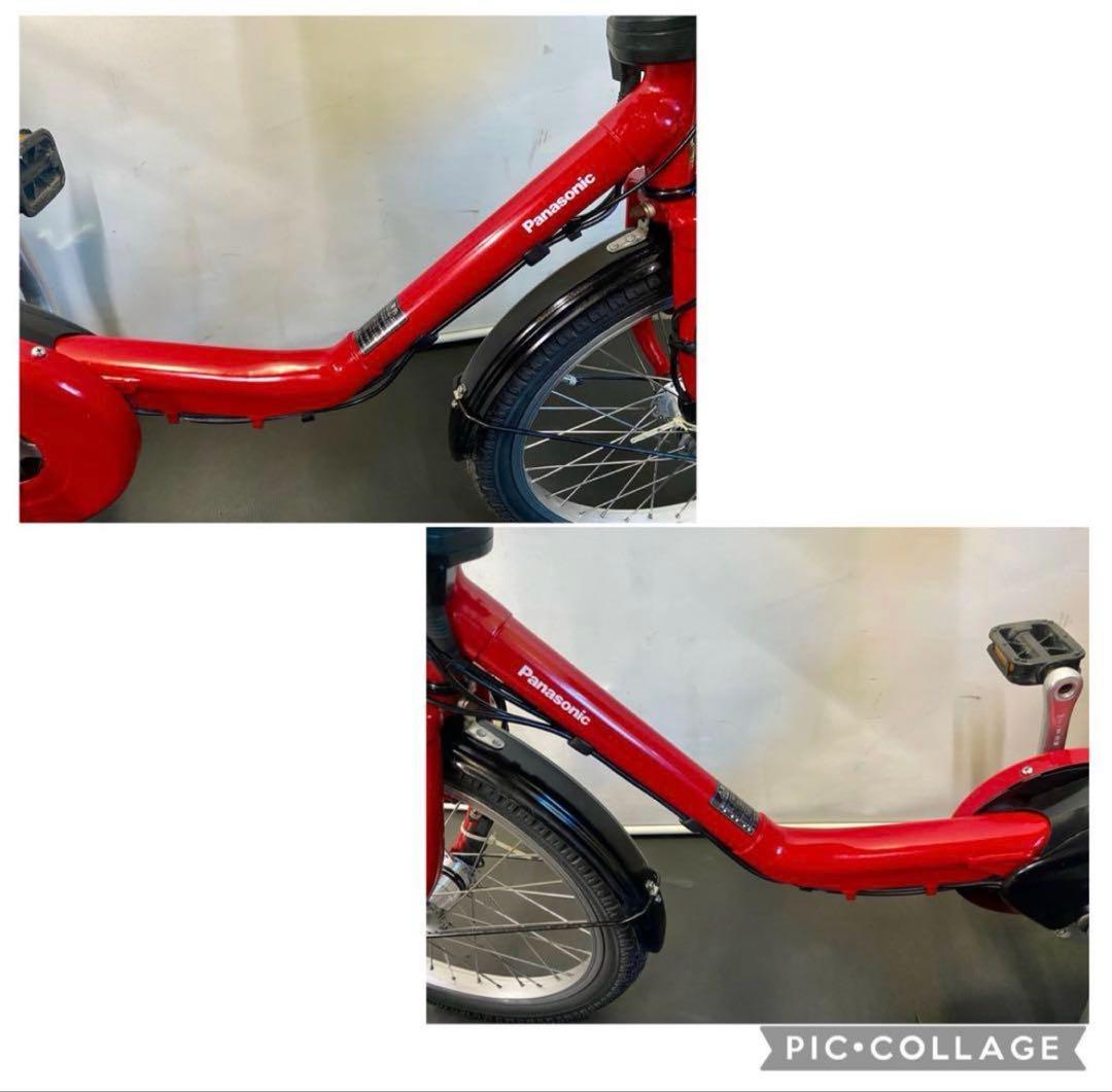 1年保証 送料無料　新型　パナソニック　ギュットミニ　赤色　電動アシスト自転車
