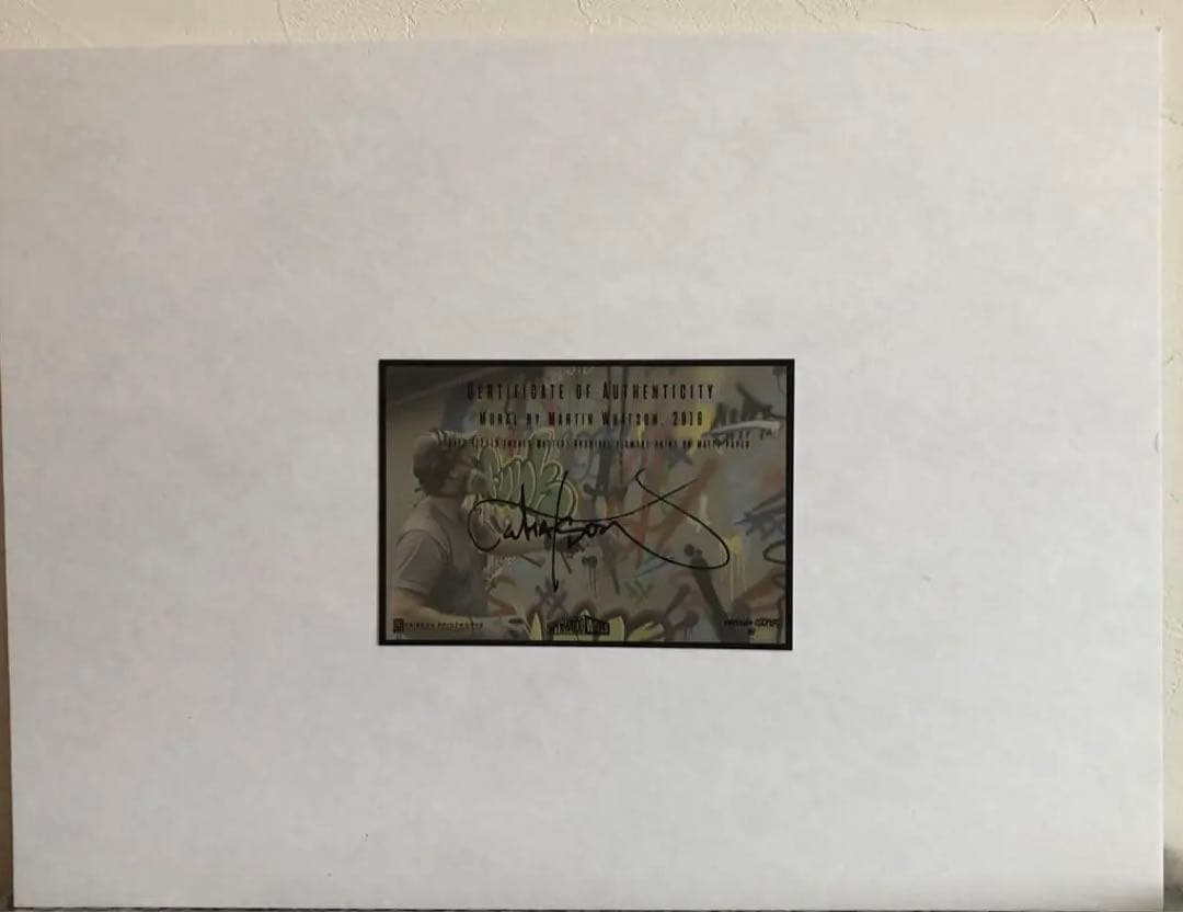 Martin マーティンワトソン「Behind the Curtain」COA付