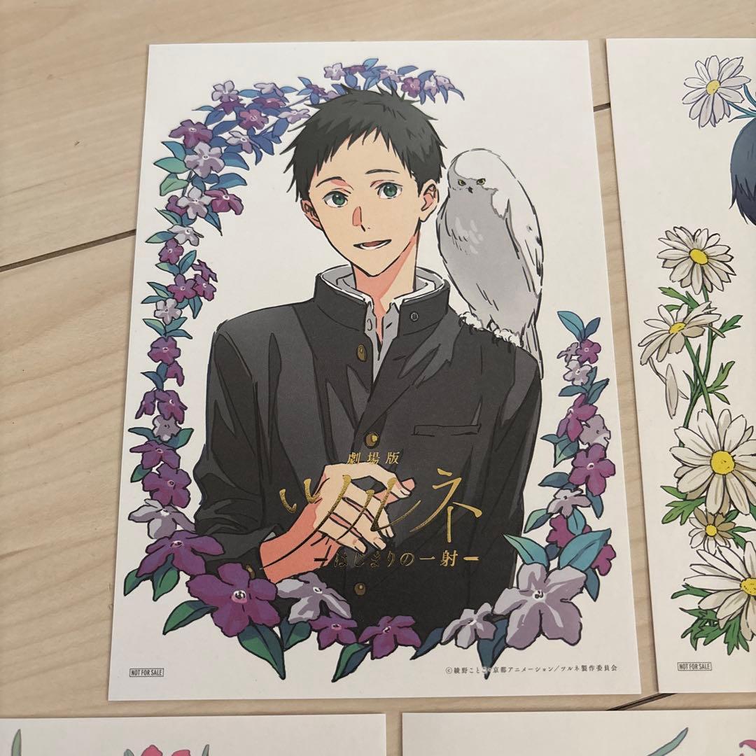 劇場版 ツルネ はじまりの一射 前売り特典 フラワービジュアルポートレート5種