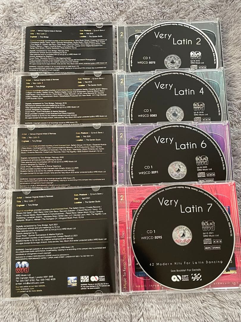 ベリーラテン第2、4、6、7集【全4タイトル／各2枚組】