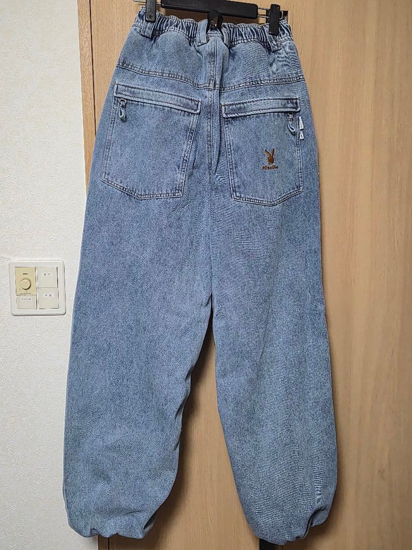 PLAYBOY x DIMITO スタッズデニムパンツ WASHED BLUE