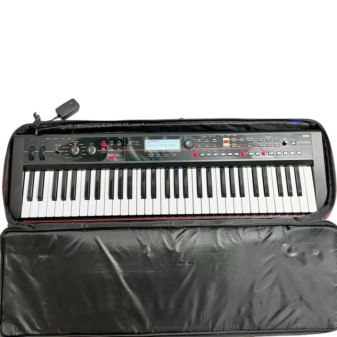 【美品・即使用OK】KORG KROSS-61 シンセサイザー 61鍵 ケース付