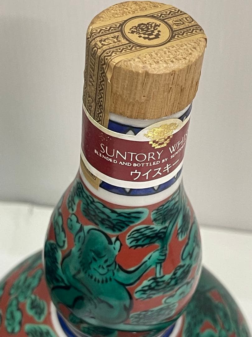 未開栓 SUNTOR サントリー 九谷焼 竹凰窯 瓢型木米風申文 2４