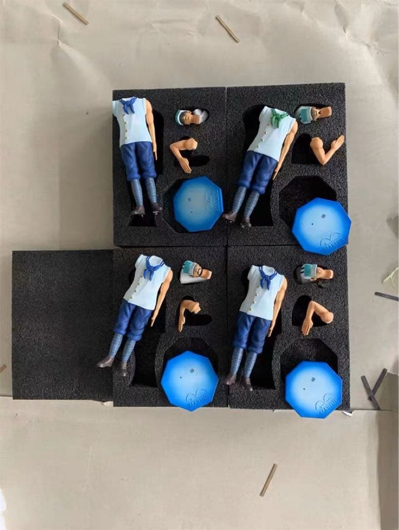 ONE PIECE  海軍の兵士 4点 ガレージキット ガレキ スタチュー①