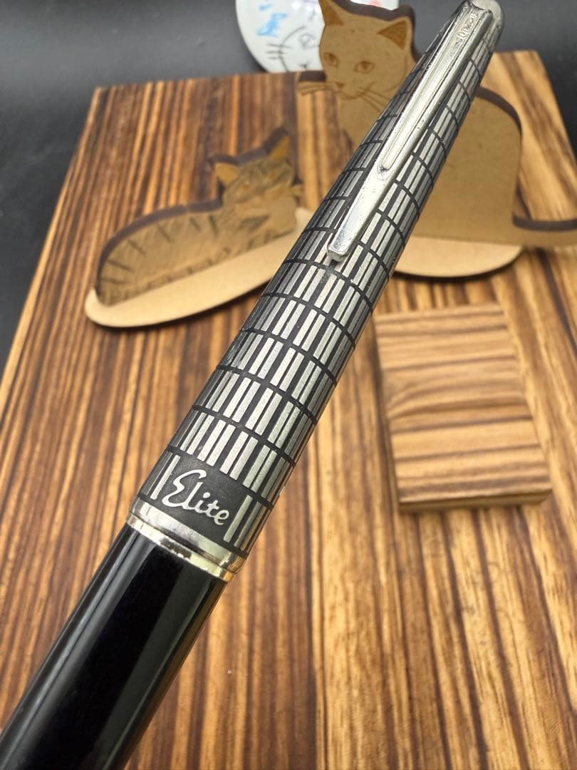Pilot 万年筆 エリート 蝕刻 ショート 18K レアB 1976